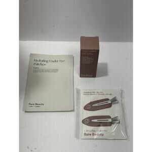 Rare Beauty Hydrating Lotion mini 2 Creaseless Hair Clip Duo 1 Pair Eye Patch